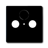 ABB FUTURE LINEAR Kryt 2CKA001724A4298 zásuvky anténní se 2 (3) otvory TV+R+SAT, mechová černá