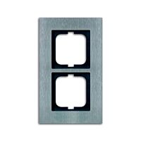 ABB SOLO Rámeček 2CKA001754A4255 dvojnásobný, pro vodorovnou i svislou montáž, ušlechtilá ocel