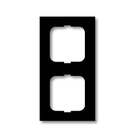 ABB FUTURE LINEAR Rámeček 2CKA001754A4420 dvojnásobný, pro vodorovnou i svislou montáž, mechová černá