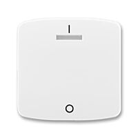 ABB TANGO Ovladač 3558A-A00933 B jednoduchý s potiskem a čirým průzorem (pro spínače řaz. 3S), bílá