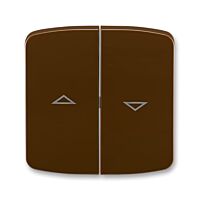 ABB TANGO Ovladač 3558A-A662 H spínače žaluziového kolébkového, dělený, s potiskem, hnědá