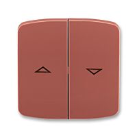 ABB TANGO Ovladač 3558A-A662 R2 spínače žaluziového kolébkového, dělený, s potiskem, vřesová červená