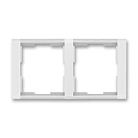 ABB TIME Rámeček 3901F-A00120 01 dvojnásobný, vodorovný, bílá/ledová bílá