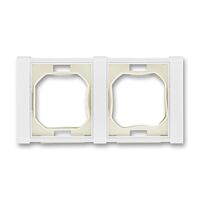 ABB TIME Rámeček 3901F-A00942 B dvojnásobný (s těsnicí manžetou), IP44, bílá