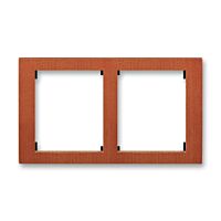 ABB TIME Rámeček 3901F-A50120 52J dvojnásobný, vodorovný, třešeň