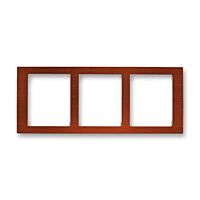 ABB TIME Rámeček 3901F-A50130 53J trojnásobný, vodorovný, mahagon