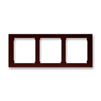 ABB TIME Rámeček 3901F-A50130 54J trojnásobný, vodorovný, wenge