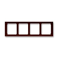 ABB TIME Rámeček 3901F-A50140 54J čtyřnásobný, vodorovný, wenge