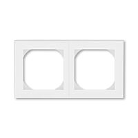 ABB LEVIT Rámeček 3901H-A05520 01 dvojnásobný s otvorem 55x55, bílá/ledová bílá
