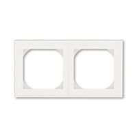 ABB LEVIT Rámeček 3901H-A05520 68 dvojnásobný s otvorem 55x55, perleťová/ledová bílá