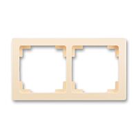 ABB SWING L Rámeček 3901J-A00020 C1 dvojnásobný, pro vodorovnou i svislou montáž, krémová