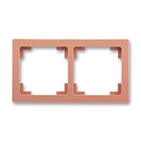 ABB SWING L Rámeček 3901J-A00020 R3 dvojnásobný, pro vodorovnou i svislou montáž, cihlová