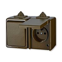 ABB Kombinace 3932-20062 H vypínač č.6+zásuvka