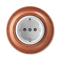 ABB Zásuvka jednonásobná s ochrannými kontakty (podle DIN), s clonkami, bezšr. sv.  5520K-C03459 52