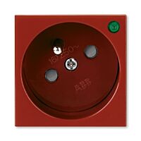 ABB Zásuvka 45x45 s ochr. kolíkem, s clonkami, se signalizací provoz. stavu  5580N-C02357 R1