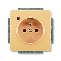 ABB SWING Zásuvka 5598G-A02349 D1 jednonásobná, s ochranou před přepětím, béžová