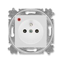 ABB LEVIT Zásuvka 5599H-A02357 16 s ochranou před přepětím a optickou signalizací poruchy, bezšroubová,IP40, šedá/bílá