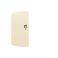 ABB Kryt TANGO 6220A-A02103 C 2násobný levý, symbol „scény“; slonová kost