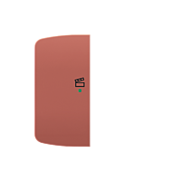 ABB Kryt TANGO 6220A-A02103 R2 2násobný levý, symbol „scény“; vřesová červená