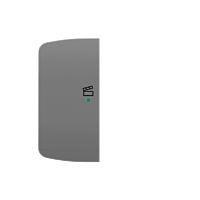 ABB Kryt TANGO 6220A-A02103 S2 2násobný levý, symbol „scény“; kouřová šedá