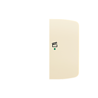 ABB Kryt TANGO 6220A-A02203 C 2násobný pravý, symbol „scény“; slonová kost