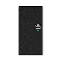 ABB Kryt LEVIT 6220H-A02103 63 2násobný levý, symbol scény; onyx