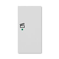 ABB Kryt LEVIT 6220H-A02203 16 2násobný pravý, symbol scény; šedá