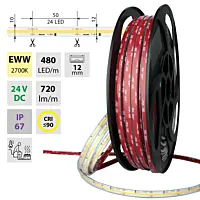 COB LED pásek EWW, 480LED/m, 8W/m, 720lm