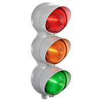 SIRENA Sestava semaforu TLINE 3 XLF JR DIRECTIONAL, 24 V AC/DC, červená-oranžová-zelená