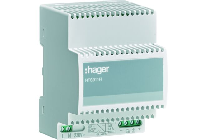 Napáječ 24 V DC 2,5A při 70°C
