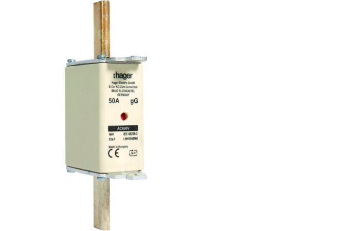 Pojistka nožová NH1C gG 690V 50A dvojitá