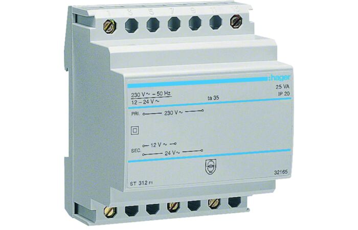 Trafo ST312 25VA 230/12/24V