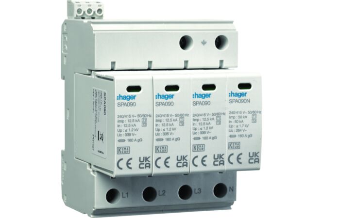 HAGER Svodič  SPA931 T1+T2 TN-S/TT