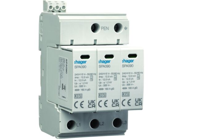 HAGER  Svodič SPN900 přepětí T1+T2 TN-C