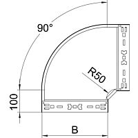 OBO BETTERMANN Oblouk 90° RBM 90 130 FT