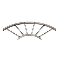 OBO BETTERMANN Oblouk 90°, pro kabelový žebřík, 60x600, Nerez ocel, materiál 1.4307, A2, 1.4301 bez povrch. úpravy, dodatečně ošetřeno typ LB 90 660 R3 A2