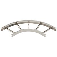OBO BETTERMANN Oblouk 90°, pro kabelový žebřík, 60x300, Nerez, materiál 1.4571 A4, 1.4571 bez povrch. úpravy, dodatečně ošetřeno typ LB 90 630 R3 A4