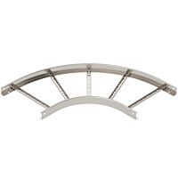 OBO BETTERMANN Oblouk 90°, pro kabelový žebřík, 60x400, Nerez, materiál 1.4571 A4, 1.4571 bez povrch. úpravy, dodatečně ošetřeno typ LB 90 640 R3 A4