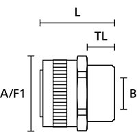 HELLERMANNTYTON Vývodka SC12-FM-PG9 IP40