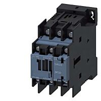 SIEMENS Stykač vazební AC-3, 17A/7,5kW/400V, 3pólový, DC 24V, 1 NO + 1 NC, připojení kruhovým kabelem
