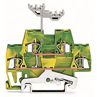 WAGO Svorka 280-517 dvoupatrová 4vodičová pro ochranný vodič 2,5 mm², zelenožlutá