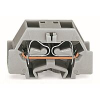 WAGO Svorka 261-336 4vodičová Bez tlačítka S upevňovací přírubou, oranžová