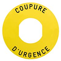 SCHNEIDER Štítek ZBY9160 kulatý žlutý 60mm