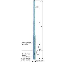 KOOPERATIVA Stožár UZM 12-159/114/89, žárový zinek