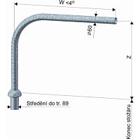 KOOPERATIVA Výložník UZB 1-2500 žárový zinek