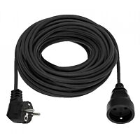 ELGOTECH Přívod prodlužovací  50m 1zásuvka-spojka 250V/16A IP20 černá (H05RR-F 3x1,5)
