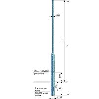 KOOPERATIVA Stožár KL 6-133/60 ŽZ sadový bezpaticový