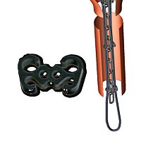 FENIX Příchytka ECOFLOOR k plastovému řetězu do svodu (balení =25 ks)