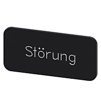 SIEMENS Štítek popisný 12,5 x 27 mm, štítek černý, popisek STÖRUNG