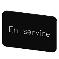 SIEMENS Štítek popisný 17,5 x 27 mm, štítek černý, popisek EN SERVICE